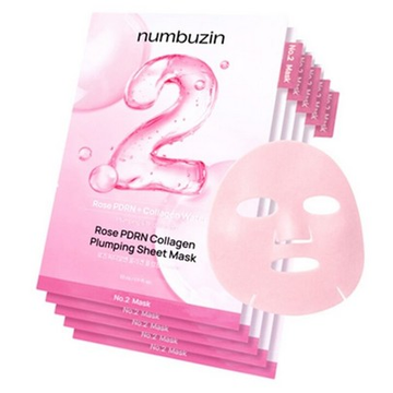 numbuzin No.2 Rose PDRN Collagen Plumping Sheet Mask